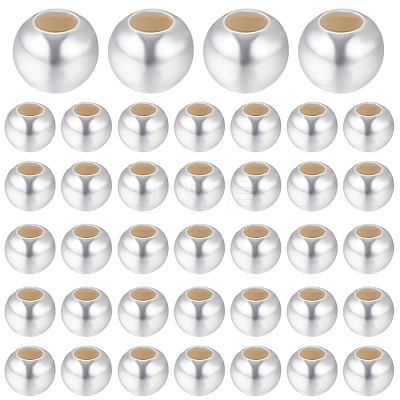Round 925 Sterling Silver Beads STER-BBC0005-39C-1