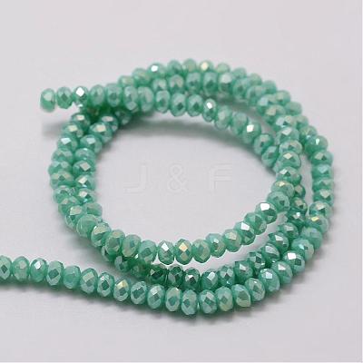 Electroplate Glass Bead Strands GLAA-K016-2x3mm-07FR-1
