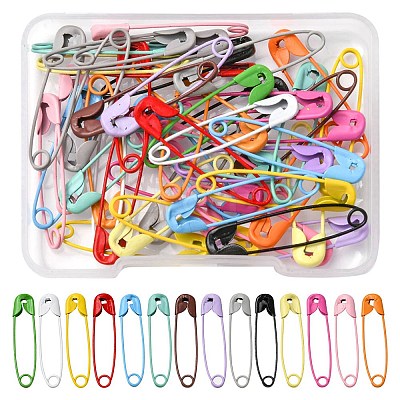 Spray Painted Iron Safety Pins IFIN-YW0001-54-1