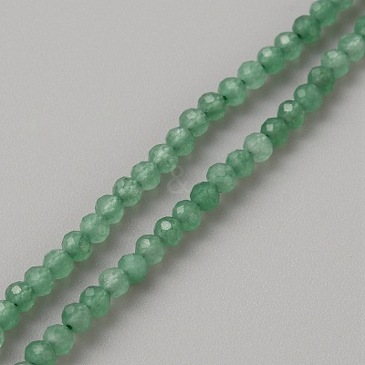 Natural Green Aventurine Beads Strands G-TAC0016-09-1