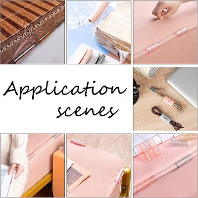 36Pcs 3 Colors Transparent ABS Plastic Bed Sheet Grippers KY-CA0001-36-1