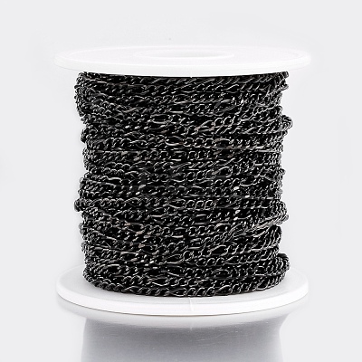 304 Stainless Steel Figaro Chains CHS-H016-04B-10M-1