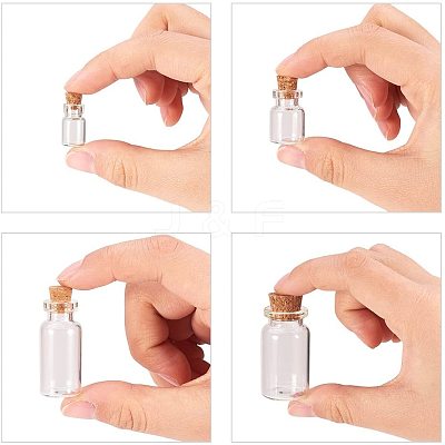 Glass Jar Glass Bottles AJEW-PH0015-05-1