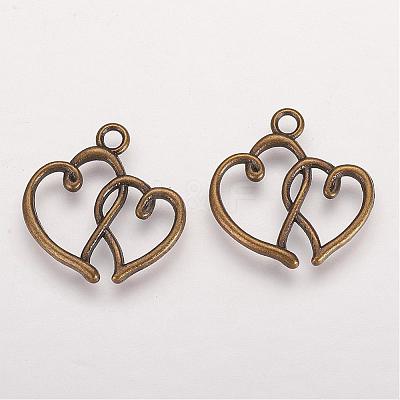 Tibetan Style Alloy Pendants TIBEP-21057-AB-NR-1