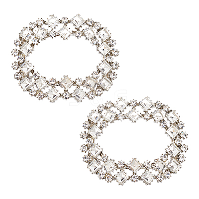 Alloy Crystal Rhinestone Shoe Decoration ALRI-FG0001-03B-1