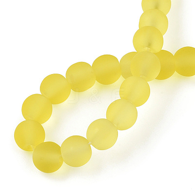 Transparent Glass Beads Strands X-GLAA-T032-T6mm-MD12-1