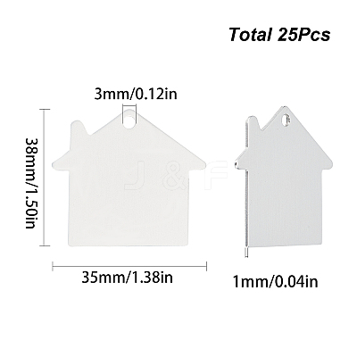 25Pcs Pet Aluminium Pendants ALUM-SC0001-07-1