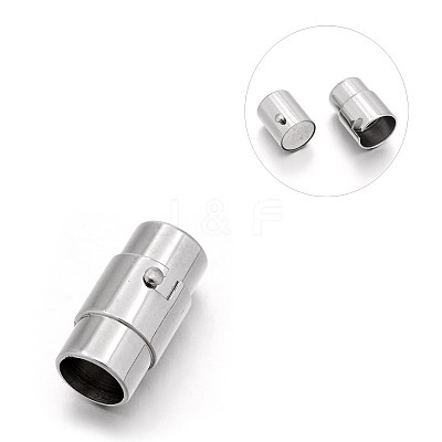 Tarnish Resistant Smooth 304 Stainless Steel Column Locking Tube Magnetic Clasps STAS-E089-05F-1