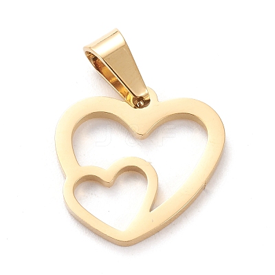 Valentine's Day 304 Stainless Steel Pendants STAS-J026-11G-1