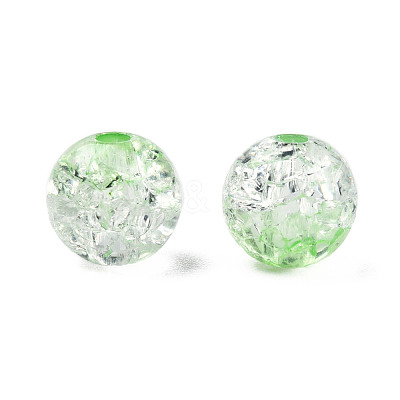 Transparent Crackle Acrylic Beads CACR-N002-25B-1