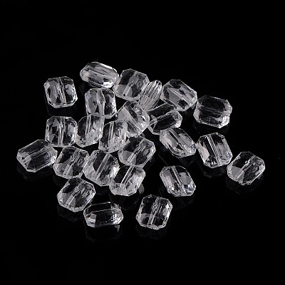Transparent Acrylic Beads TACR-524-01-1