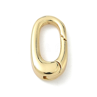 Brass Spring Gate Rings KK-G548-07B-G-1