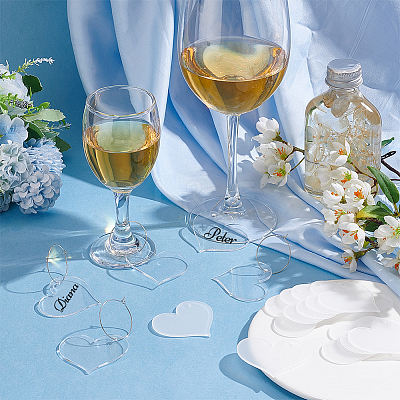 DIY Blank Wine Glass Charm Making Kit DIY-FG0004-59A-1