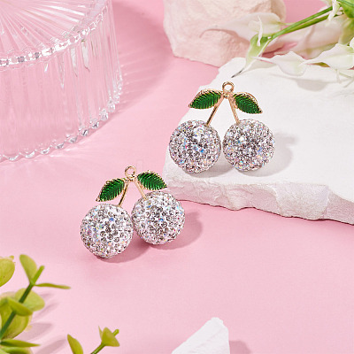 2Pcs Alloy Cherry Charms FIND-TA0009-30E-1