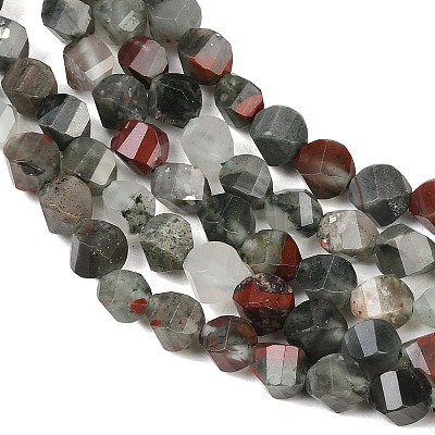 Natural African Bloodstone Beads Strands G-P611-C31-01-1
