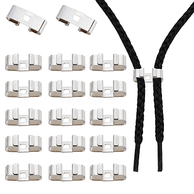 40Pcs Iron Bolo Tie Slides Clasp Accessories FIND-CL0002-29-1