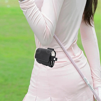 Imitation Leather Double Golf Ball Storage Bags AJEW-WH0258-576A-1