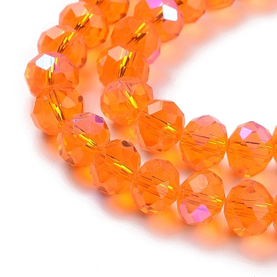 Electroplate Glass Beads Strands EGLA-A044-T1mm-L25-1