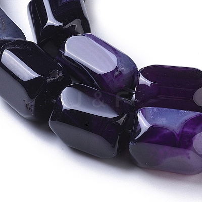 Natural Agate Beads Strands G-L542-B01-1