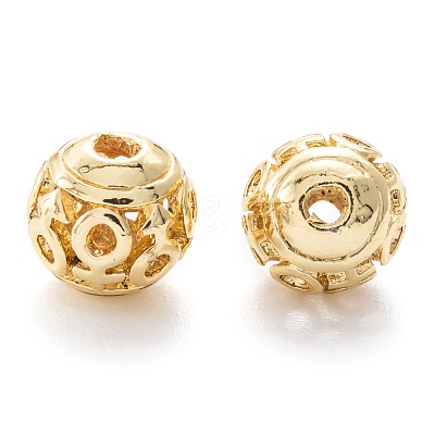 Alloy Hollow Beads PALLOY-P238-12G-RS-1