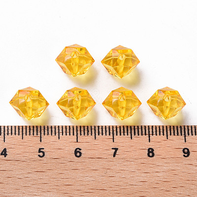 Transparent Acrylic Beads TACR-S154-15B-81-1