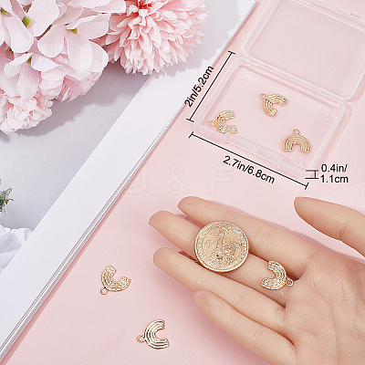10Pcs Brass Charms KK-BBC0011-25-1