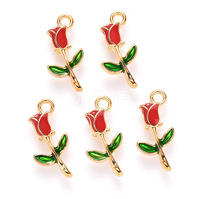 Alloy Enamel Pendants X-ENAM-S121-048-1
