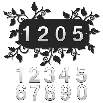 DIY House Number Kits AJEW-CN0001-39-1