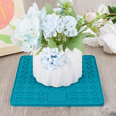 2Pcs Square Silicone Hot Mats for Hot Dishes AJEW-GF0008-26B-1