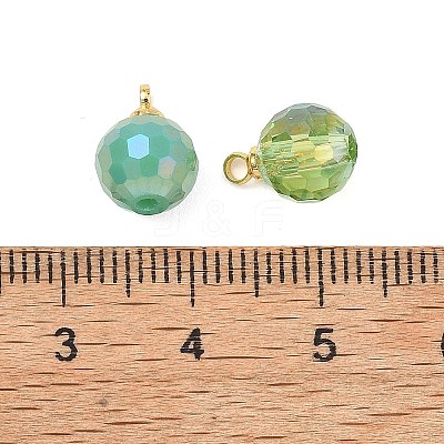 Electroplate Glass Pendants PALLOY-JF05532-04-1