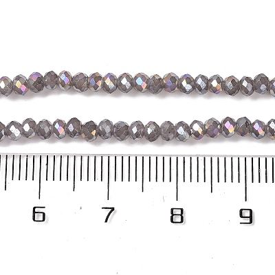 Baking Electroplate Glass Beads Strands DGLA-A039-J4mm-B06-1