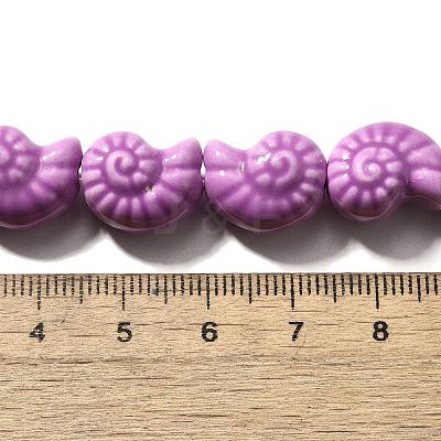 Glazed Porcelain Beads Strands X-PORC-I028-02F-1