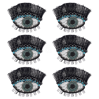 Evil Eye with Eyelash Appliques DIY-WH0401-32-1