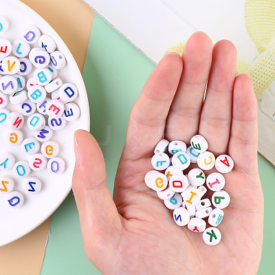 Opaque White Acrylic Beads SACR-YW0001-23F-1