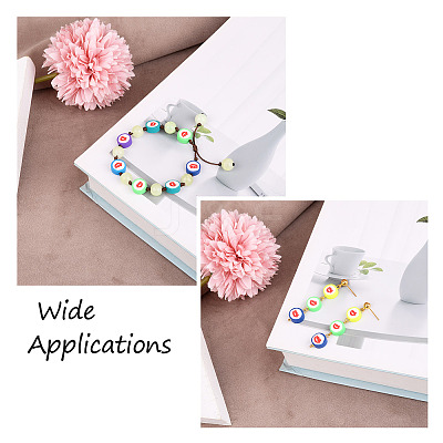 Handmade Polymer Clay Beads CLAY-CD0001-06-1