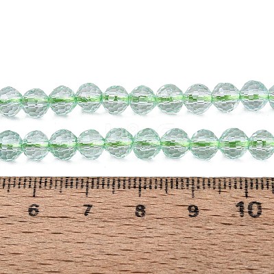 Dyed Transparent Crackle Glass Beads Strands GLAA-Q108-01A-A05-1