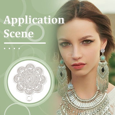24Pcs 4 Style 304 Stainless Steel Stud Earring Findings STAS-UN0030-61-1
