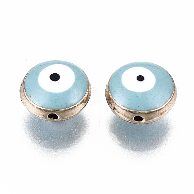Alloy Enamel Beads ENAM-WH0047-14I-10mm-1