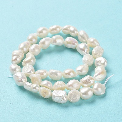 Natural Keshi Pearl Beads Strands PEAR-Z002-10-1