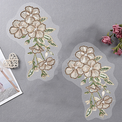 2Pcs Flower Clothing Patches DIY-GF0012-86A-1
