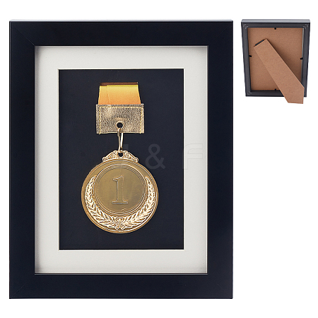 Wooden Single Medal Display Case ODIS-WH0086-113A-1