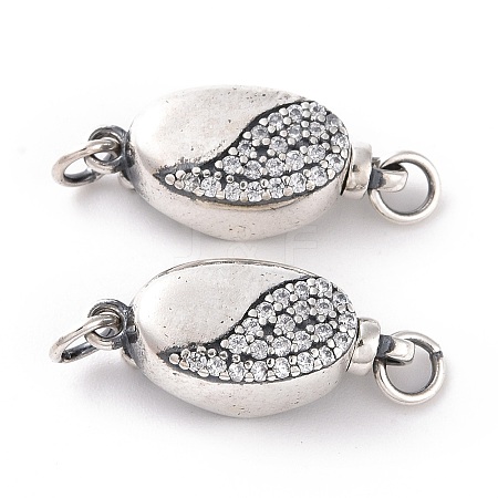 925 Sterling Silver Bayonet Clasps STER-D035-20AS-1