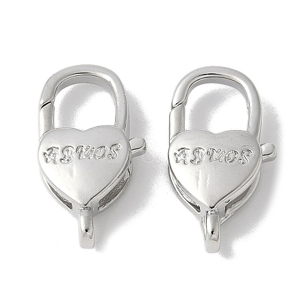 Brass Lobster Claw Clasps KK-F893-04P-1
