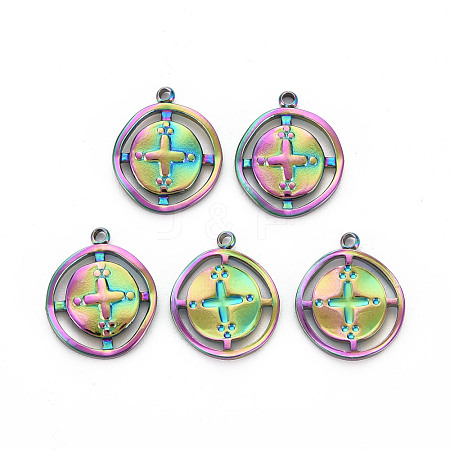 201 Stainless Steel Pendants STAS-S119-050-1