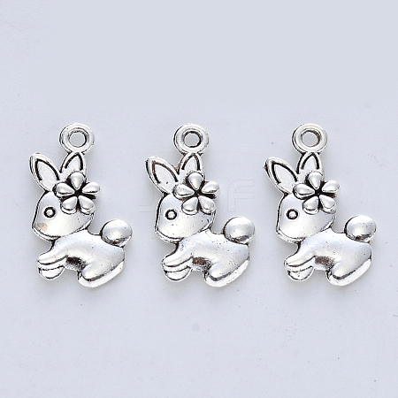 Tibetan Style Alloy Pendants X-TIBE-R316-081AS-RS-1