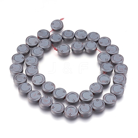 Non-magnetic Synthetic Hematite Bead Strands G-I208-10F-A-1