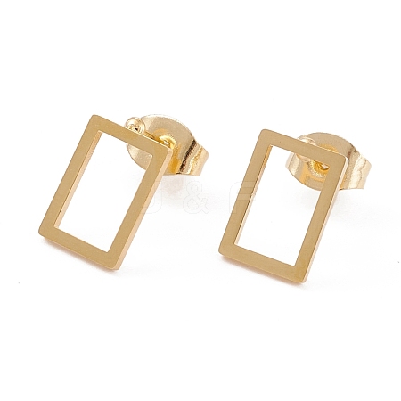 304 Stainless Steel Stud Earrings EJEW-Z012-04G-1