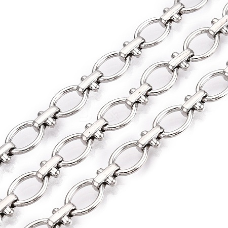 Iron Oval with Cross Link Chains CH-T005-07P-1