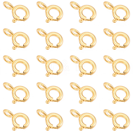 20Pcs Brass Spring Ring Clasps KK-BBC0025-77-1
