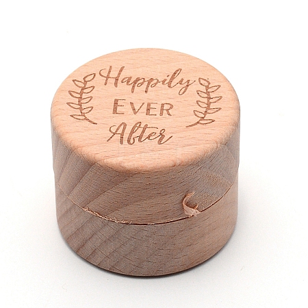 Wooden Ring Boxes OBOX-WH0006-11B-1